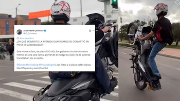 Algunas de las acrobacias denunciadas por el concejal Quintero - crédito @JD_Quinteror/X