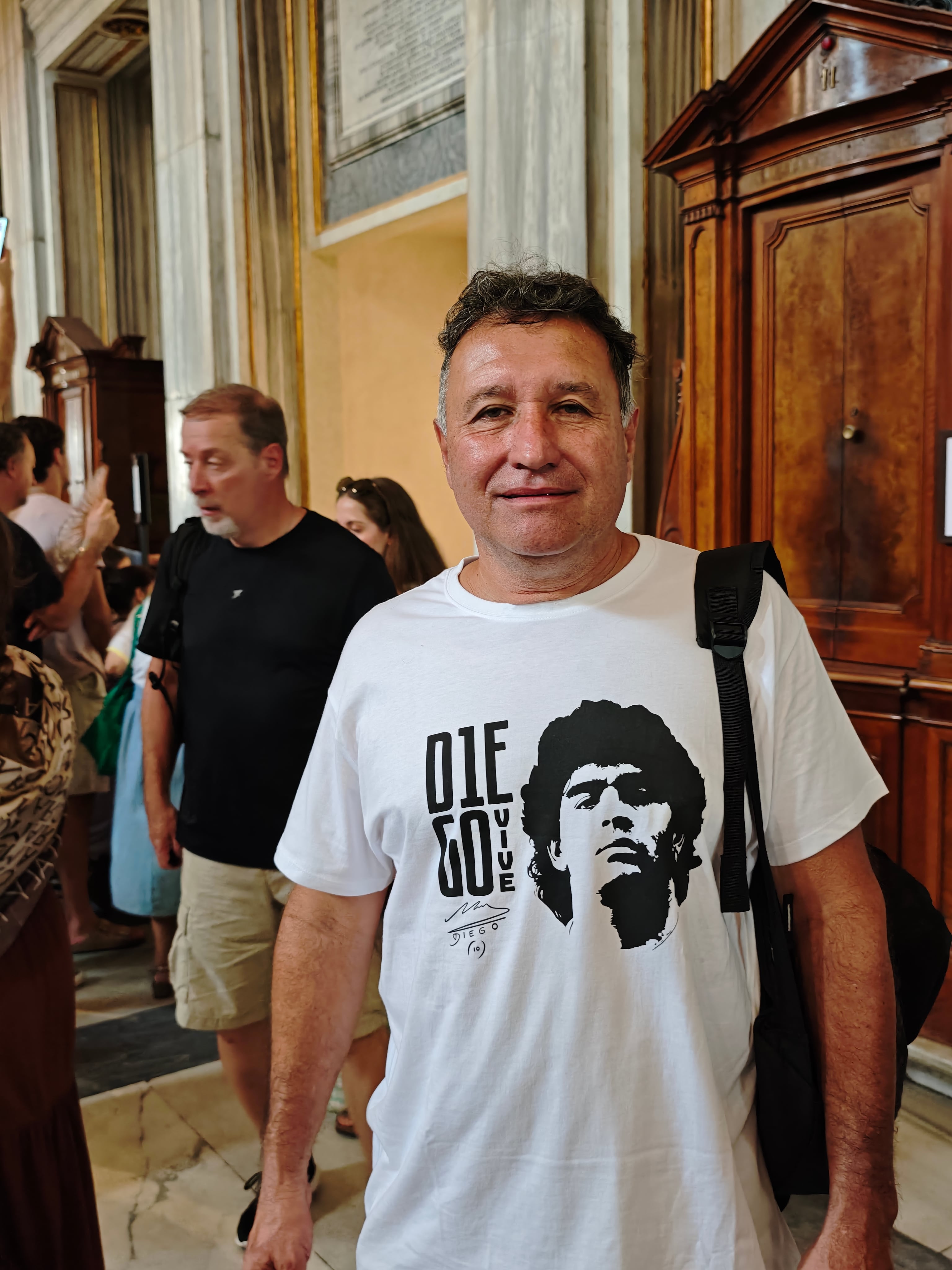 Diego Maradona también estuvo presente (Bruno Matta (@brunoejes)