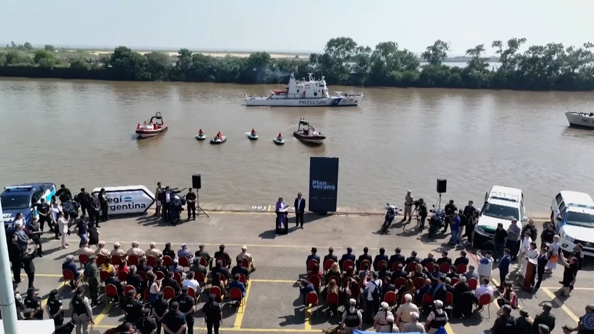 La presentación tuvo lugar en el Servicio de Buques Guardacostas de la Prefectura Naval Argentina, en la Ciudad de Buenos Aires