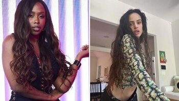 Karen Sevillano y Rosalía cruzaron