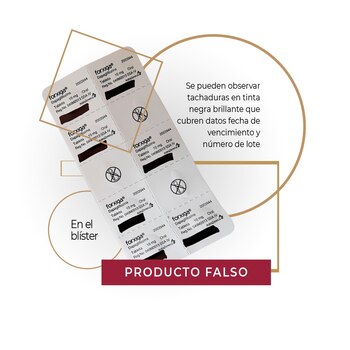 En un producto falso destacan