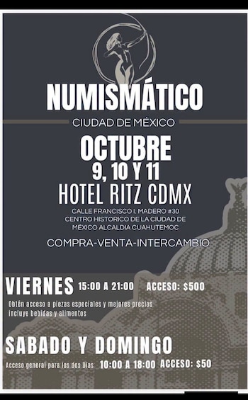 quinta edición de la Convención Numismática de la Ciudad de México