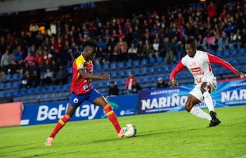 Deportivo Pasto recibió a Independiente Santa Fe en un duelo válido por la fecha 18 de la liga colombiana - crédito @deportivopasto/Instagram