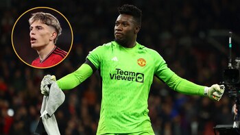 Onana en su momento de