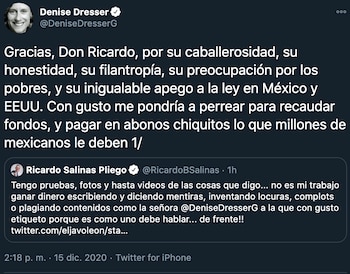 Salinas Pliego atacó a Dresser