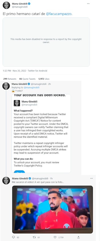 Manu renegó por la denuncia