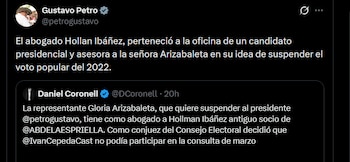 Gustavo Petro - crédito @petrogustavo/X