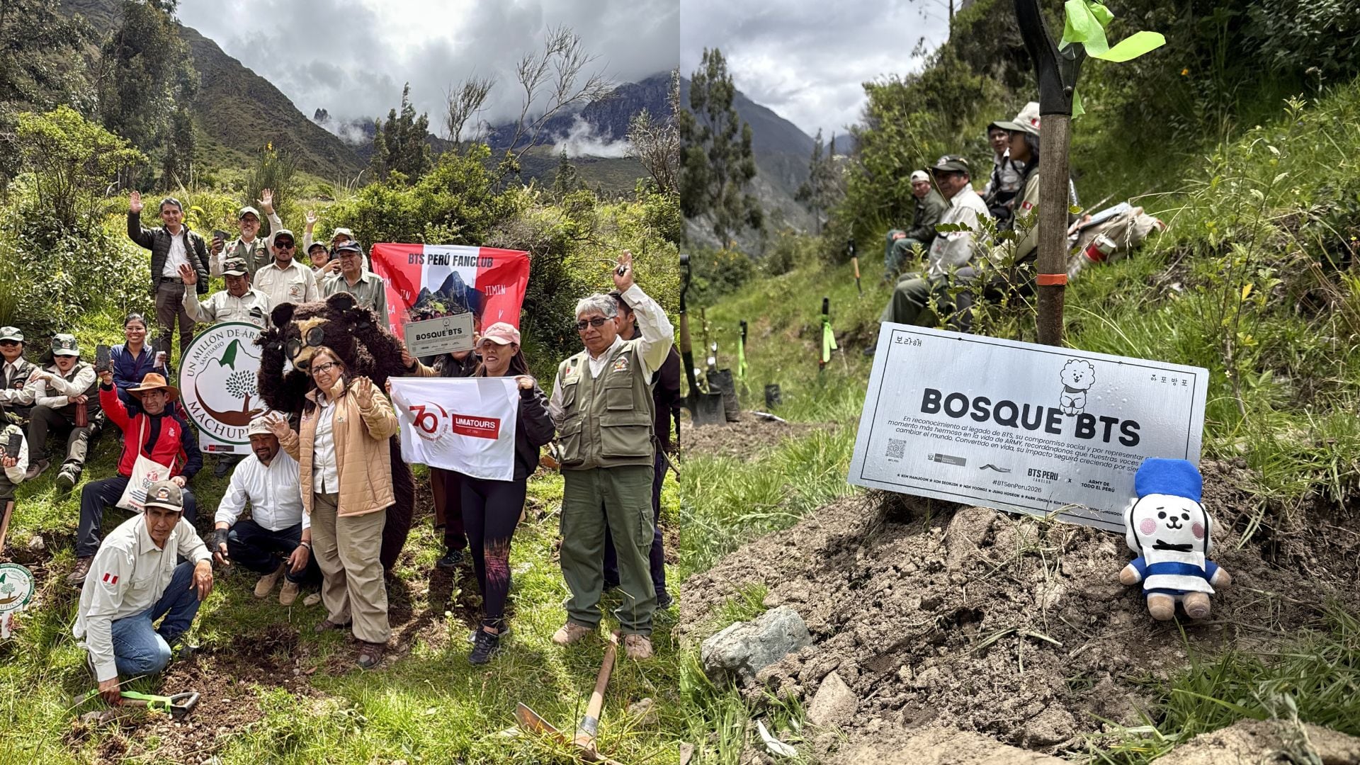 Voluntarios de ARMY de Perú y fans de BTS plantan árboles como parte de la iniciativa