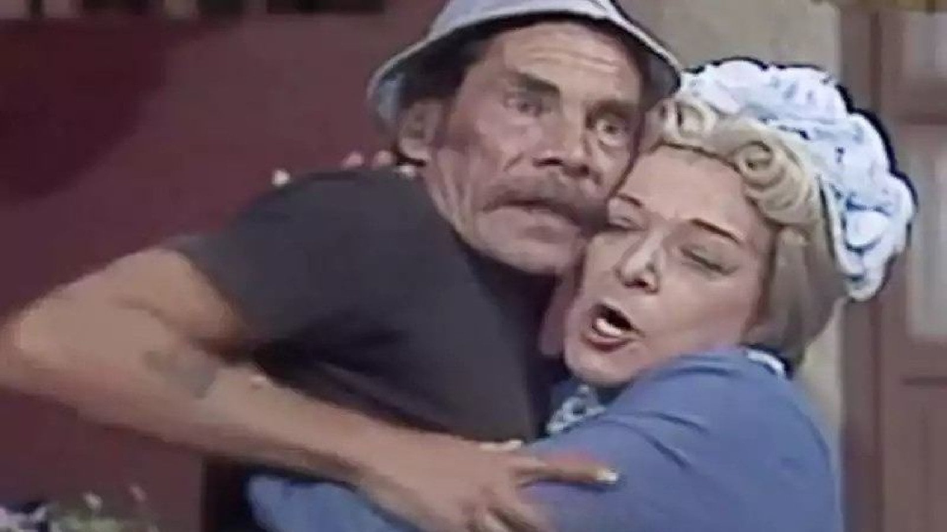 Doña Clotilde y Don Ramón en una clásica escena del Chavo del ocho (Foto: Instragram/sora_02)