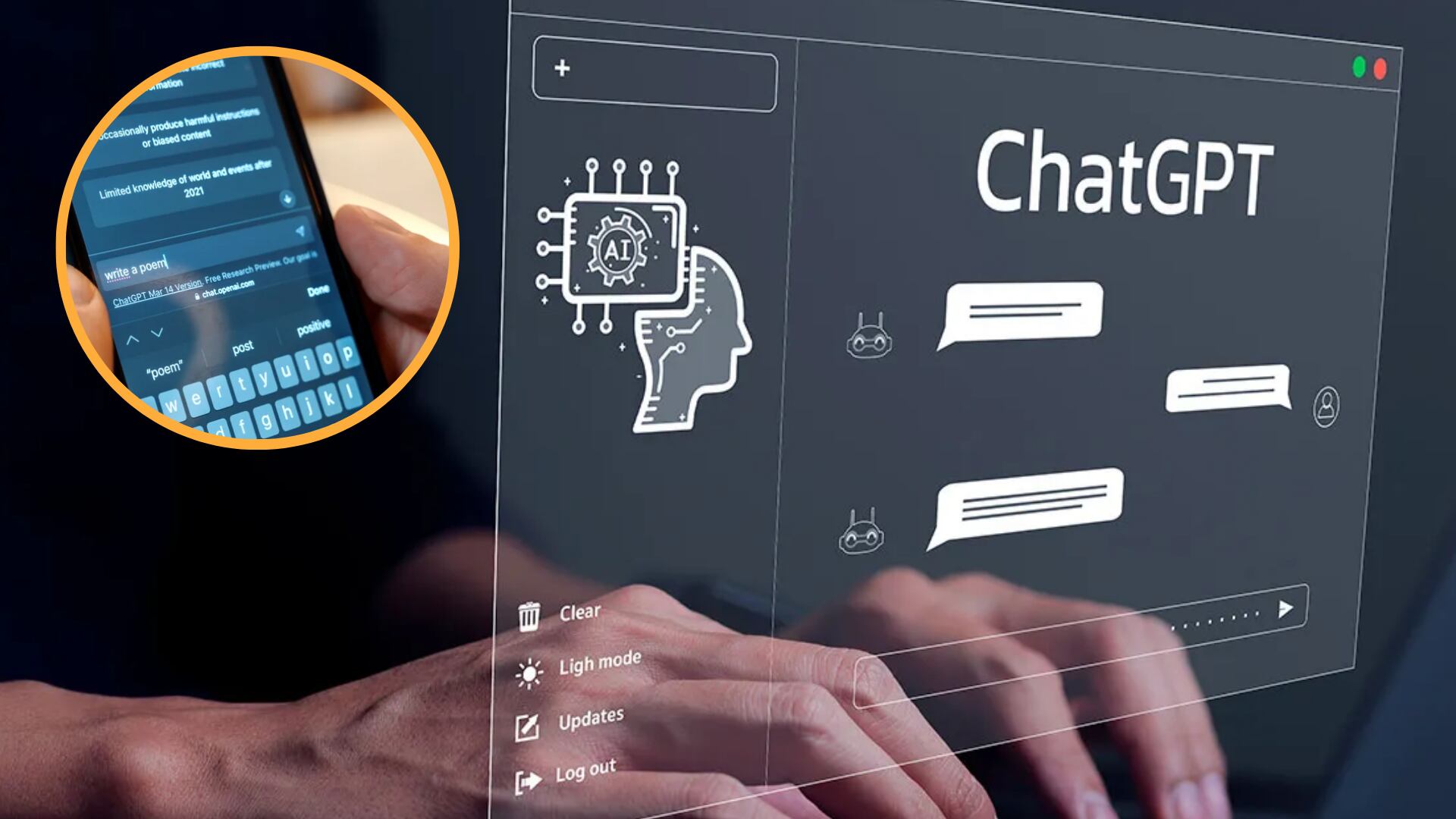 Muchas personas creen que con este prompt basta para transformar el estilo del mensaje y obtener una escritura con matices, cercanía y humanidad. (Composición Infobae: indexcol.com / exame.com)