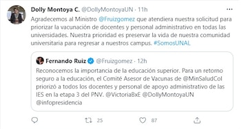 Vacunación docentes universitarios-Colombia-05-05-2021