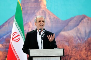 El presidente iraní, Masoud Pezeshkian