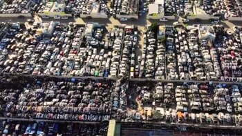 El depósito de autos abandonados