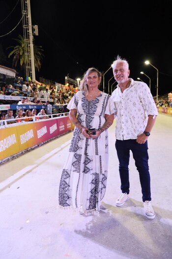 En medio de la pista,