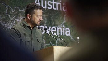 El presidente ucraniano, Volodimir Zelensky,