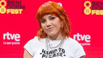 Angy Fernández, en la presentación