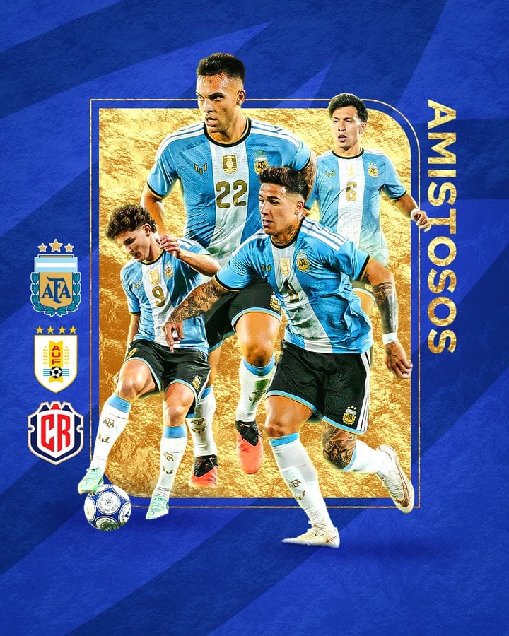 La selección argentina enfrentará a Uruguay y Costa Rica (AFA)