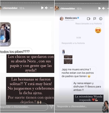 La respuesta de Wanda Nara