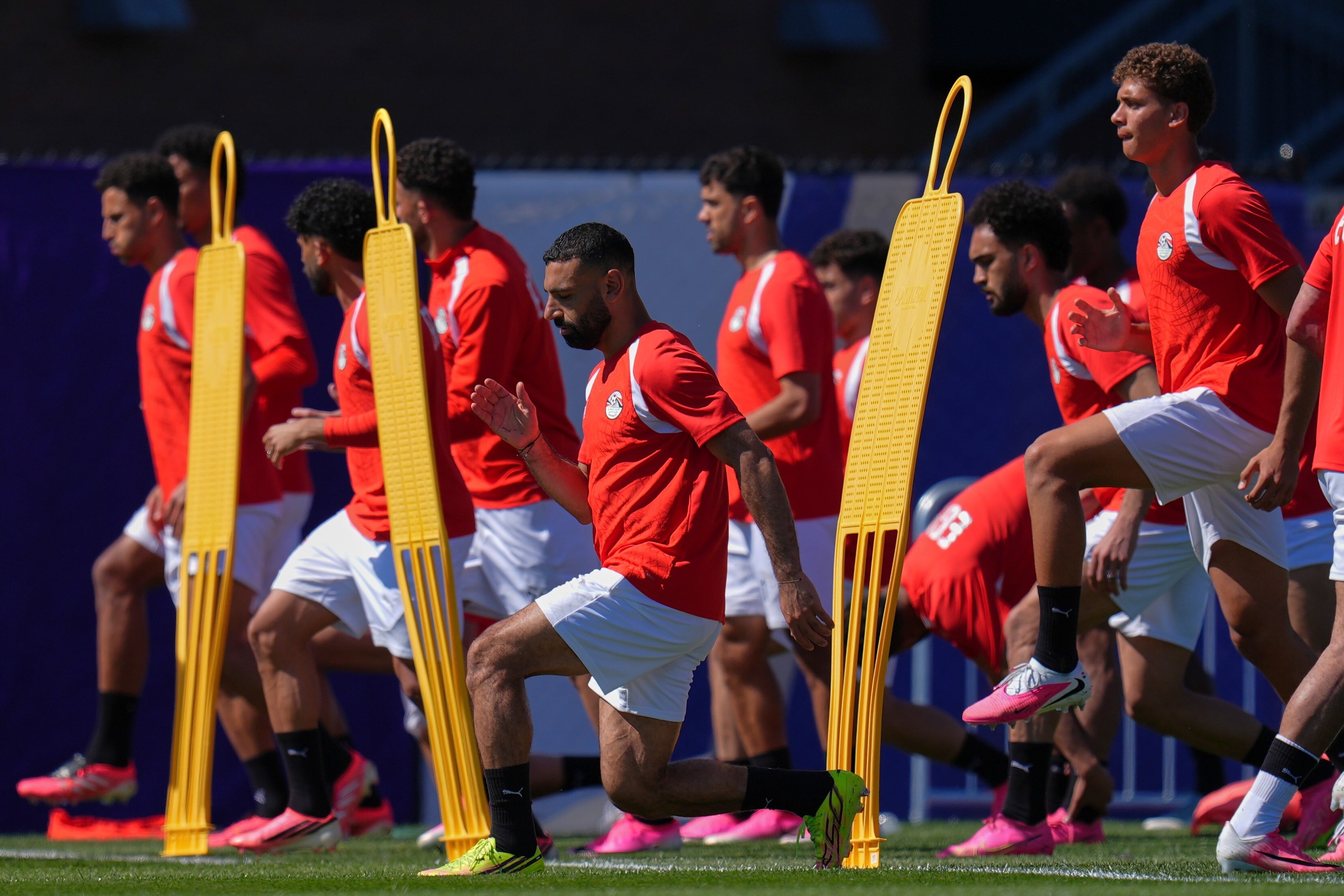 La selección de Egipto se prepara para enfrentar a Nueva Zelanda tras un primer partido en el que logró anular el ataque de Bélgica -crédito Manu Fernandez/AP