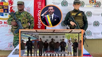De la Espriella confirmó la captura en Bugalagrande de nueve presuntos miembros del frente 57 Yair Bermúdez e incautaron una granada adaptada para dron