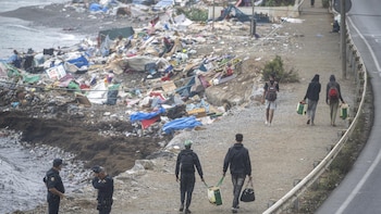 El delegado de Ceuta cifra en 500 los migrantes desalojados de zonas periféricas en un operativo con más de 350 agentes