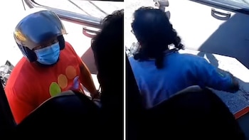 En Ibagué, cobrador gota a gota detuvo un bus para exigir el pago al conductor: todo quedó en video