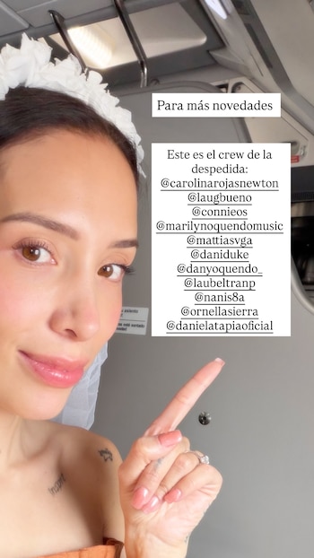 La creadora de contenido compartió la lista de invitadas, todas mujeres con excepción de Mattias Vega - crédito @luisafernandaw/Instagram