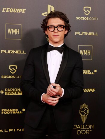 Soccer Football - The Ballon d'Or Awards - Theatre du Chatelet, Paris, France - November 29, 2021 Actor Tom Holland before the awards REUTERS/Benoit Tessier