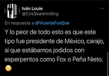 Tunden a Vicente Fox por