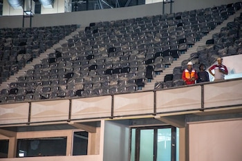 Las obras del Centro Olímpico Juan Pablo Duarte avanzan para recibir los Juegos Centroamericanos Santo Domingo 2026 y fortalecer la infraestructura deportiva dominicana. (Foto cortesía Presidencia de la República Dominicana)