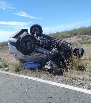 Así quedó el vehículo menor.