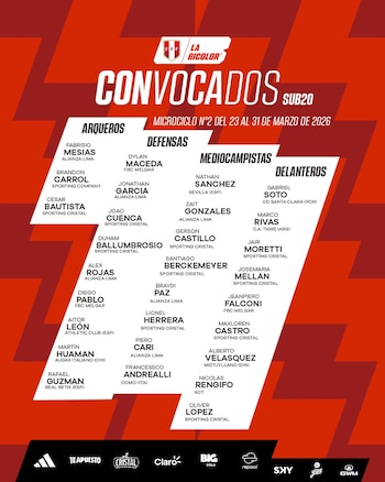 Primera convocatoria de Thiago Kosloski.