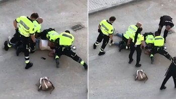 Colombiano en España por poco