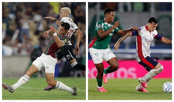 Por la otra llave, el duelo contará con la presencia de Jorge Carrascal en Flamengo y de Miguel Monsalve Junto a Edwuin Cetré en Estudiantes de La Plata-crédito Ricardo Moraes-César Olmedo/REUTERS