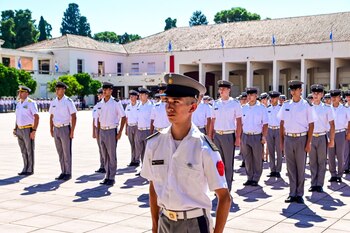Formación de cadetes en un