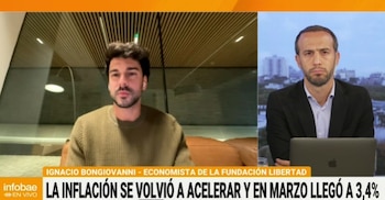 La inflación de marzo en Argentina se ubicó en 3,4% con aumentos marcados en sectores como educación, transporte y carne, según el Indec (Captura de video)