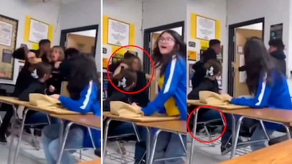 El violento momento en el que una maestra de Texas fue lanzada al piso por un estudiante fue captado en video 