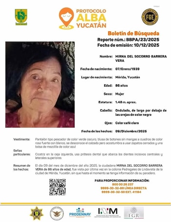 Buscan a adulta mayor desaparecida
