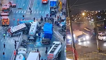 Accidente fatal en la Panamericana Norte: choque múltiple deja un conductor fallecido en Puente Piedra