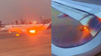 El ala de un avión de LATAM se incendia antes de despegar en el aeropuerto Jorge Chávez por falla técnica