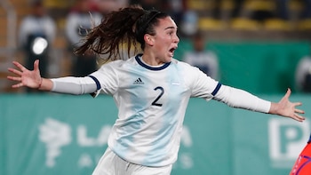 Una jugadora de la selección