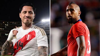 Gianluca Lapadula y Arturo Vidal