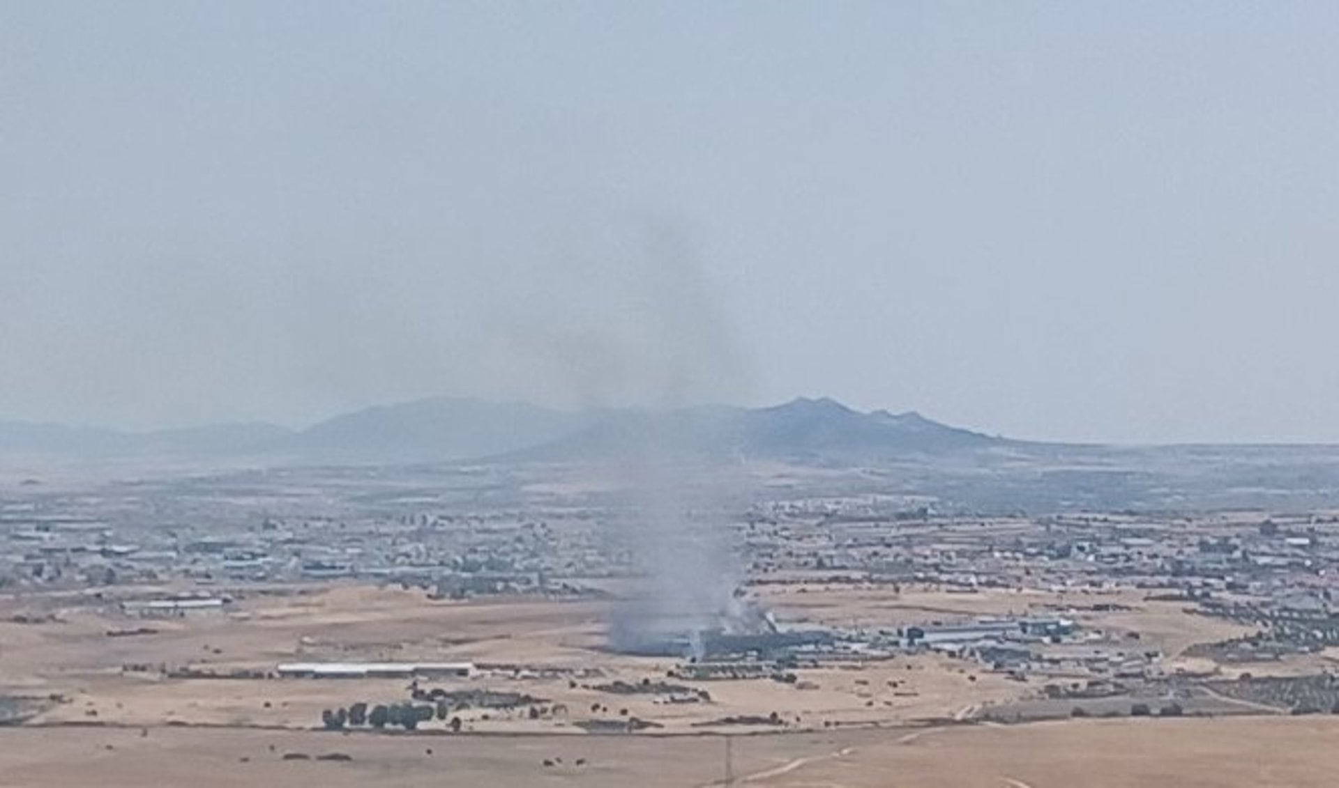 Activado el nivel 1 en incendio forestal declarado en Quintana de la Serena (Badajoz)