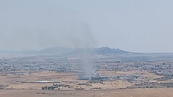 Activado el nivel 1 en incendio forestal declarado en Quintana de la Serena (Badajoz)