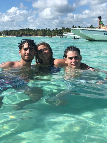 Melina, en Punta Cana, antes