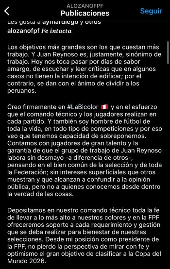 Agustín Lozano respaldó a Juan