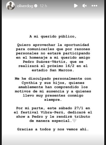 Comunicado de Christian Meier explicando