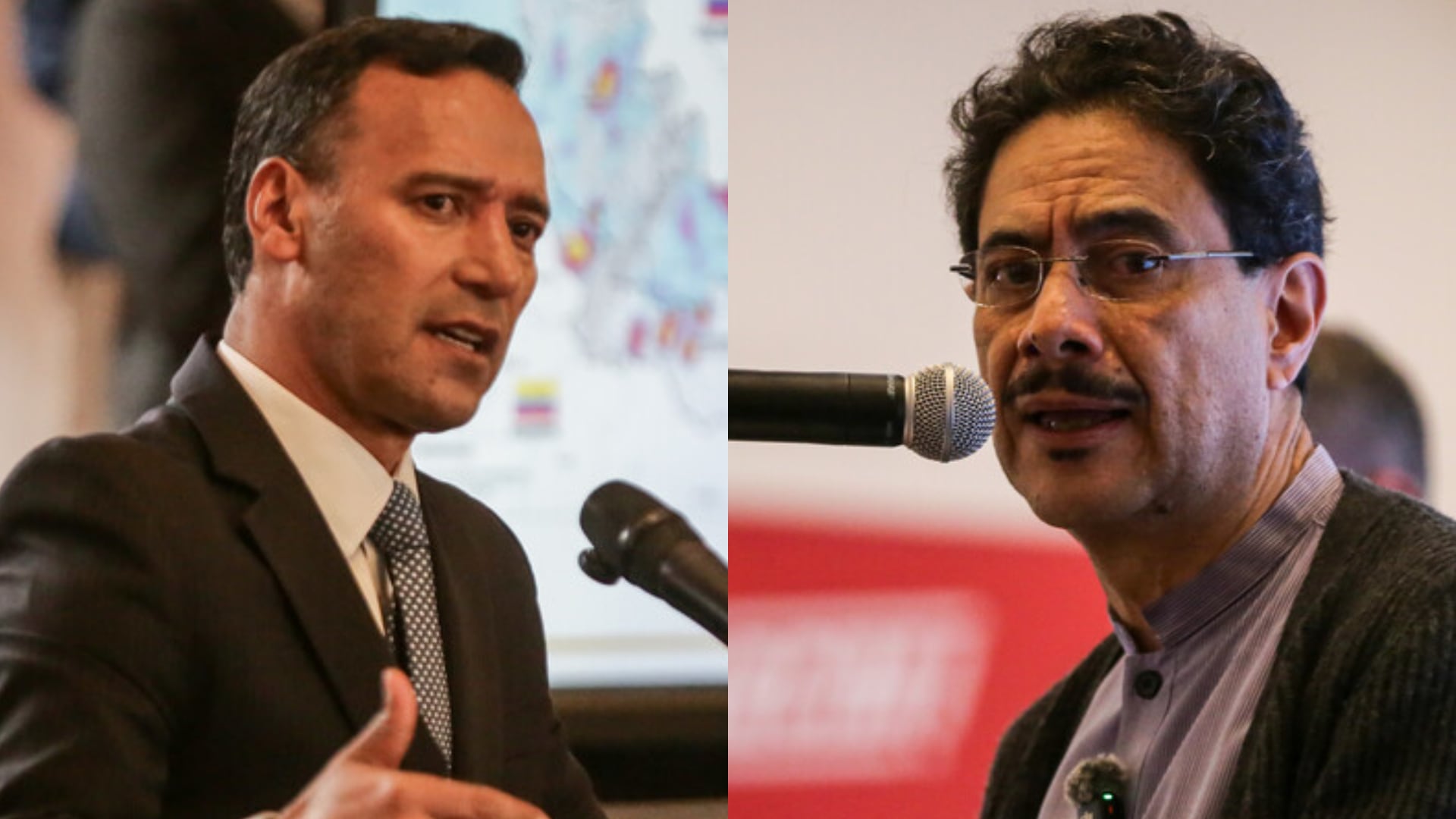 El Ministerio de Defensa de Colombia confirma la existencia de amenazas contra el candidato presidencial Iván Cepeda, pese a desmentidos iniciales de inteligencia militar - crédito Composición fotográfica: Colprensa