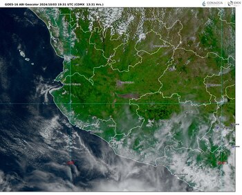 Imagen 2: GOES-16 ABI, GEOCOLOR