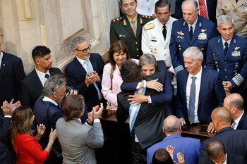 Una vez terminado el discurso,